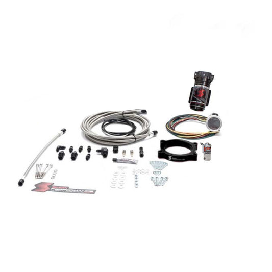 Snow Performance SNO-2160-BRD-T for 10-15 Camaro Stage 2 Bst Cooler Forced Induction Water Injection Kit (SS Brded Line/4AN) w/o Tank