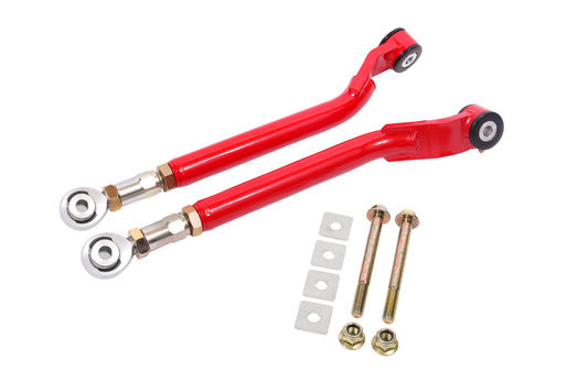 BMR 08-23 Challenger Rear On-Car Adj. Toe Rods Delrin/Rod End Combo - Red
