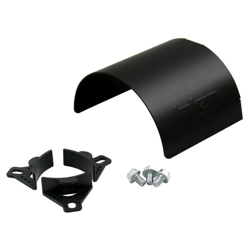 Injen Aluminum Air Filter Heat Shield Universal Fits 3.50 Black - #HS3500BLK