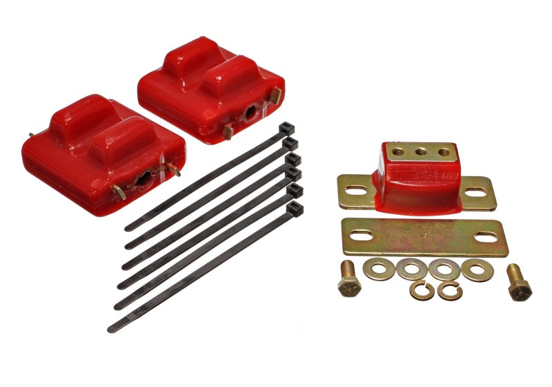 Energy Suspension for 87-91 Suburban C10-C30 2WD Red Mounts-Zinc Finish 3.1128R