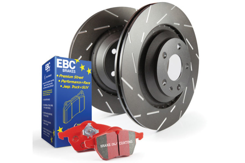 EBC S4 Front Brake Kit Redstuff Pads USR Slotted Rotors S4KF1709