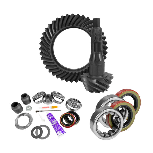 Yukon Gear & Axle YGK2088 9.75in for Ford 3.55 Rear Ring & Pinion Install Kit 2.53in OD Axle Bearings and Seal