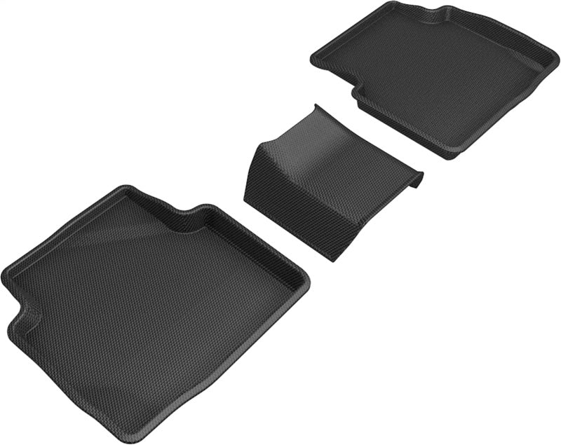 3D MAXpider Kagu Rear Floor Mats for 2020-2024 Ford Escape (Gasoline, 3Pcs)