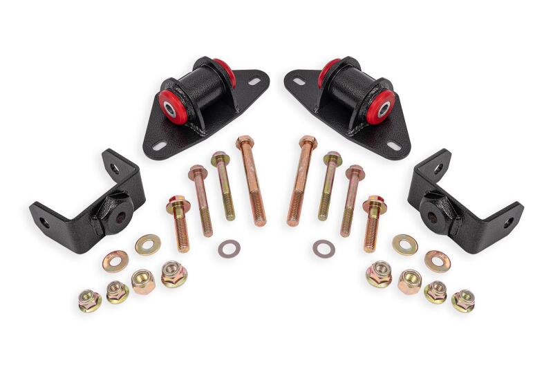 BMR Suspension 2014-2019 Chevrolet Corvette Motor Mount Kit - Black Hammertone