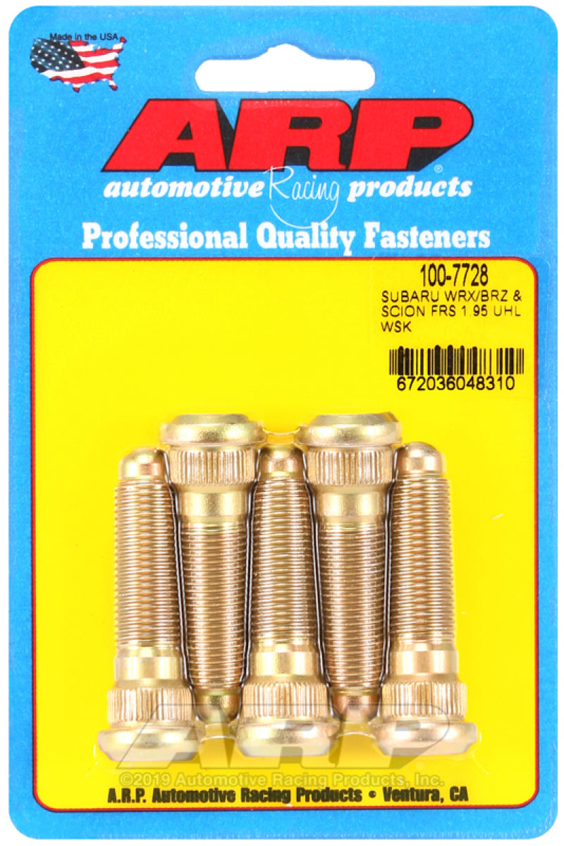 ARP 100-7729 for 2015+ Subaru WRX/STI and 13+ BRZ Extended 5 Wheel Stud Kit