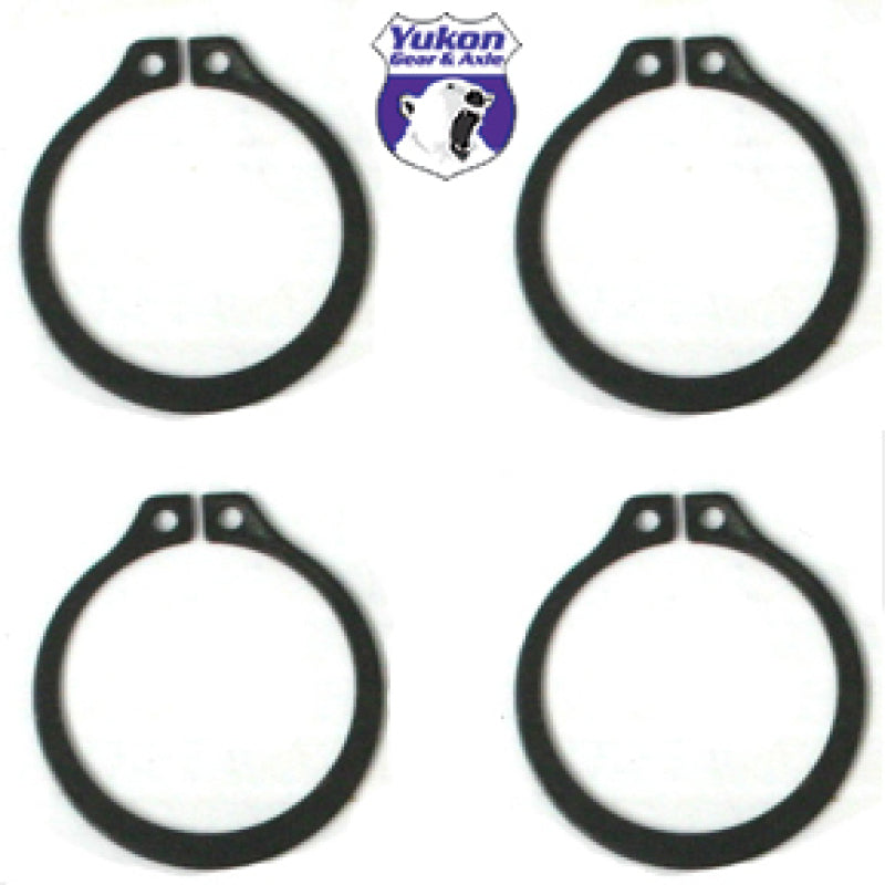 Yukon Gear & Axle YP SJ-297X-501 (4) Full Circle Snap Rings / Fit 297X U-Joint with Aftermarket Axle