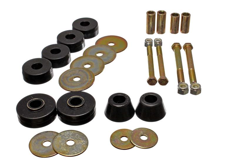 Energy Suspension for Chevy Pickup Body Mounts - Black 3.4137G