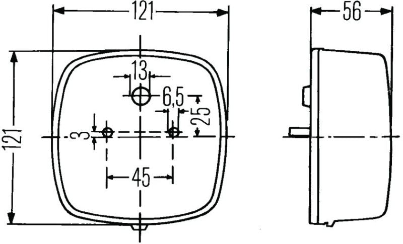 HELLA 002578701 2578 Stop/Turn/Tail/License Plate Lamp