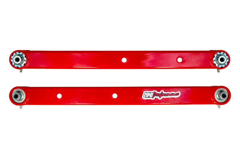 UMI Performance 4042-R Boxed Lower Control Arms with Dual Roto-Joints Red