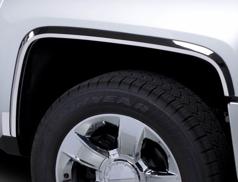 Putco for 2000-2006 Chevrolet Suburban - Full without Fender Flares - 1.5in Wide Stainless Steel Fender Trim