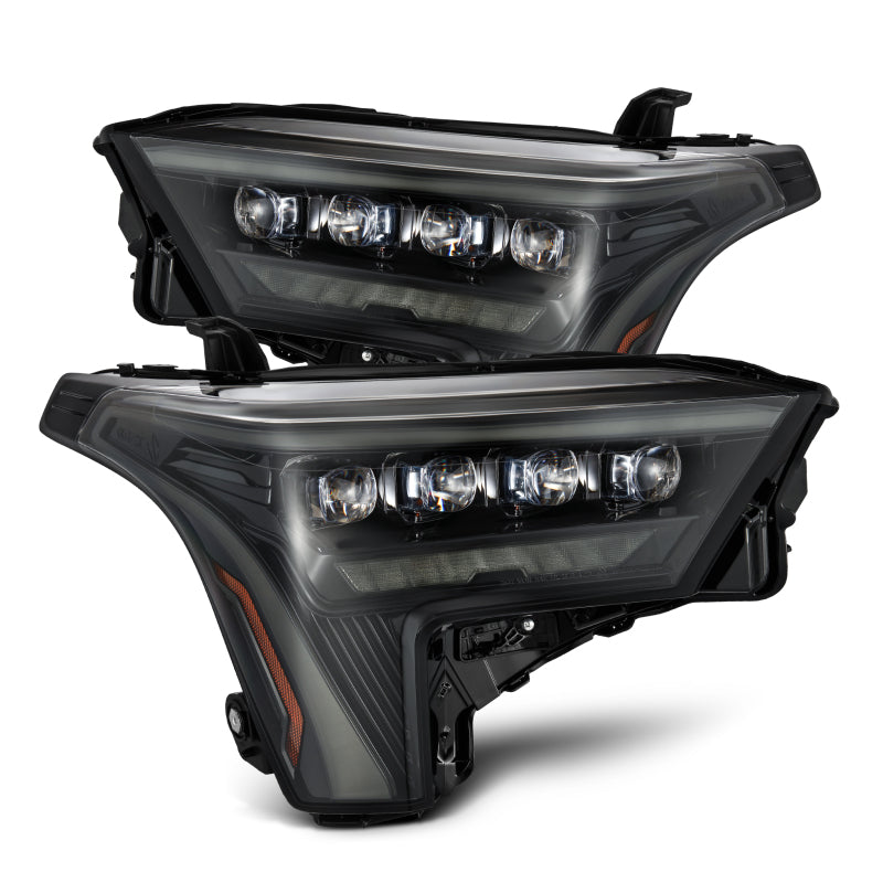 AlphaRex 880861 22-23 Toyota Tundra NOVA-Series Headlights Alpha-Black w/White DRL - Req 810029 OR 810030