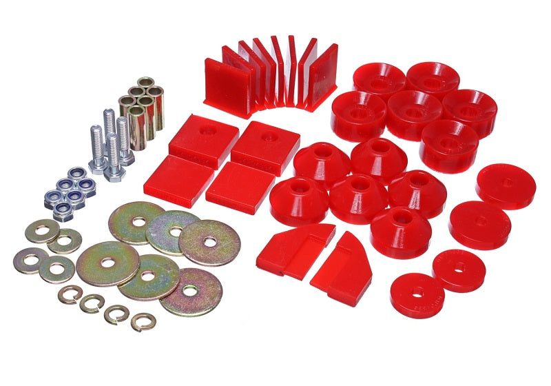 Energy Suspension for 86-95 Suzuki Samurai Red Body Mount Set 1.4101R