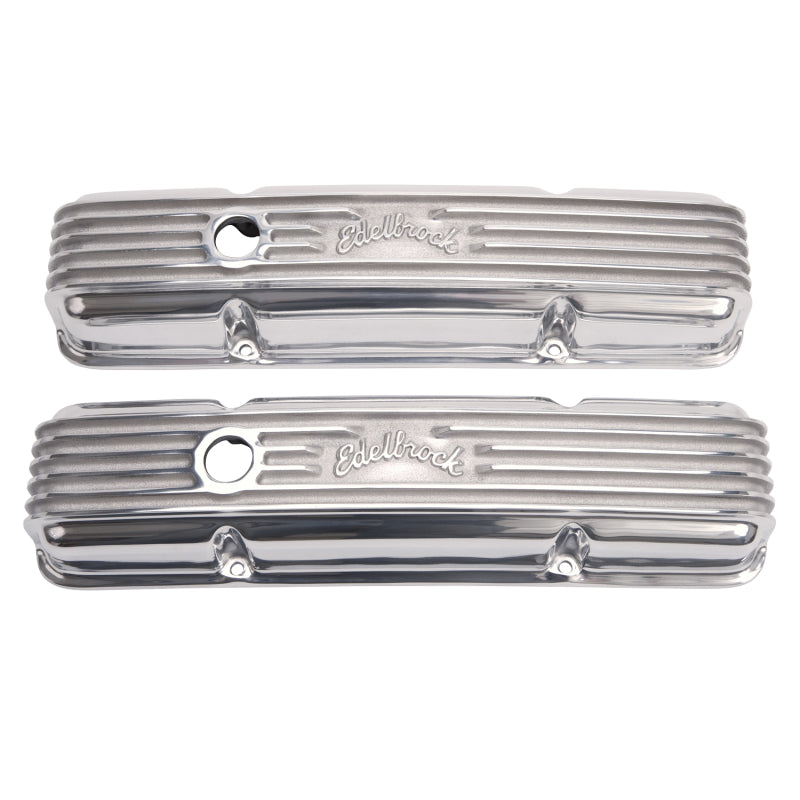 Edelbrock 4143 Valve Cover Classic Series Chevrolet 1959-1986 262-400 CI V8 Polished