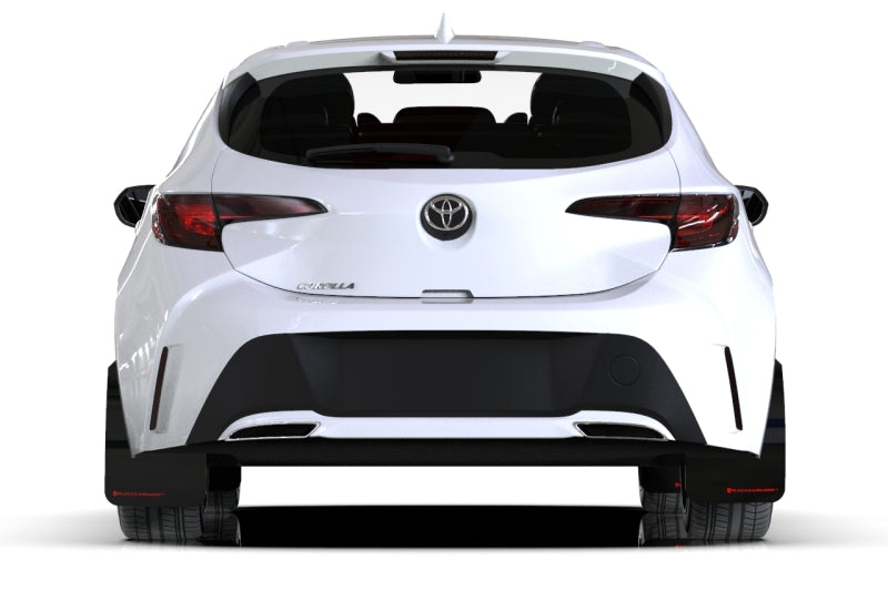 Rally Armor UR Mud Flaps - 2019-2026 Toyota Corolla - Black/Grey Logo - #MF67-UR-BLK/GRY