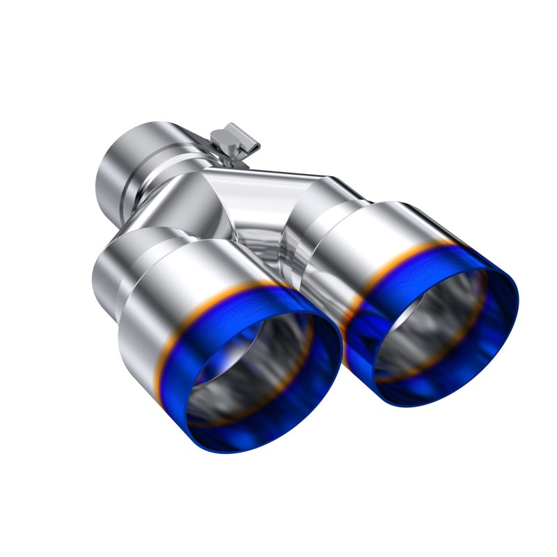 MBRP Burnt End Tip 2.5 ID, Dual 3.5 OD Out, 9.5 length, Single-Wall T304