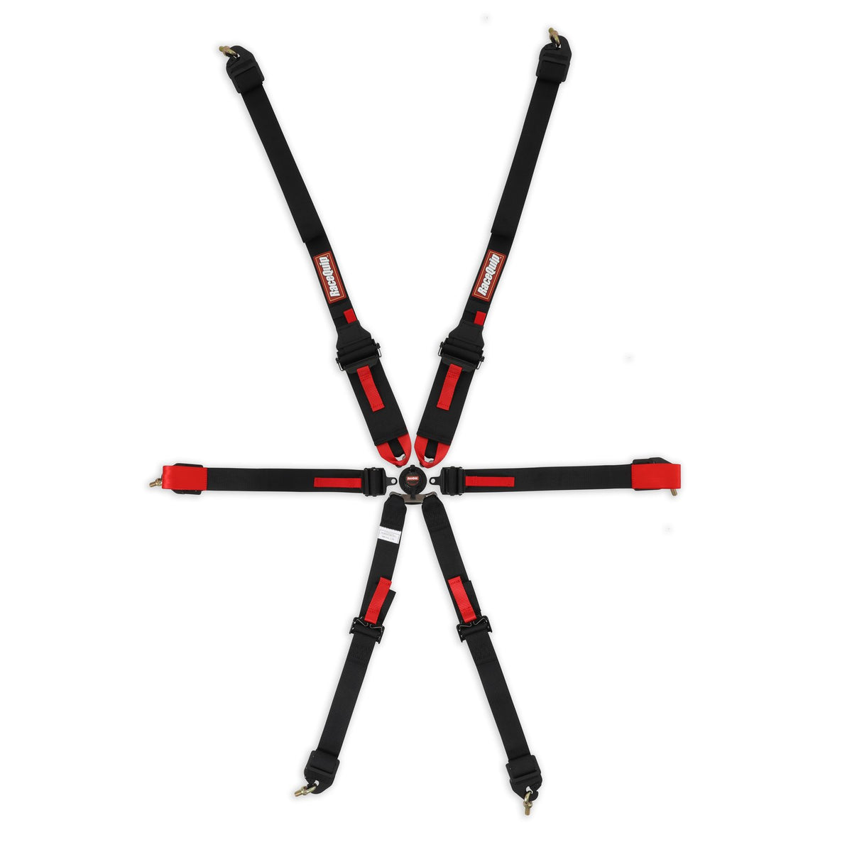 RaceQuip 855005 Black FIA Camlock 6-Point 2in Pull Down Lap Frontal Head Restraint