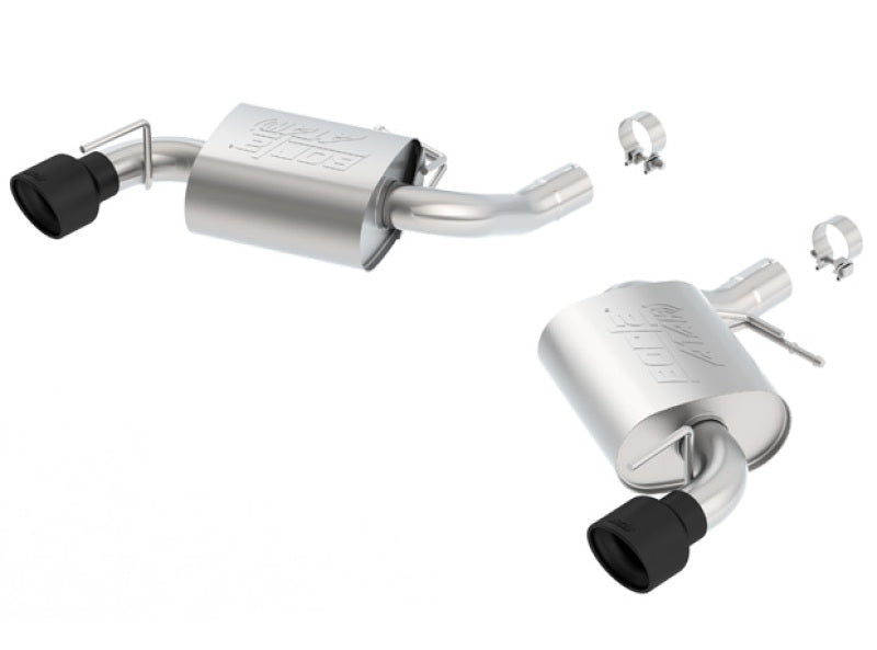 Borla 11923CB Axle-Back Exhaust System ATAK with Black Coated Tips for 2016-2024 Chevrolet Camaro SS