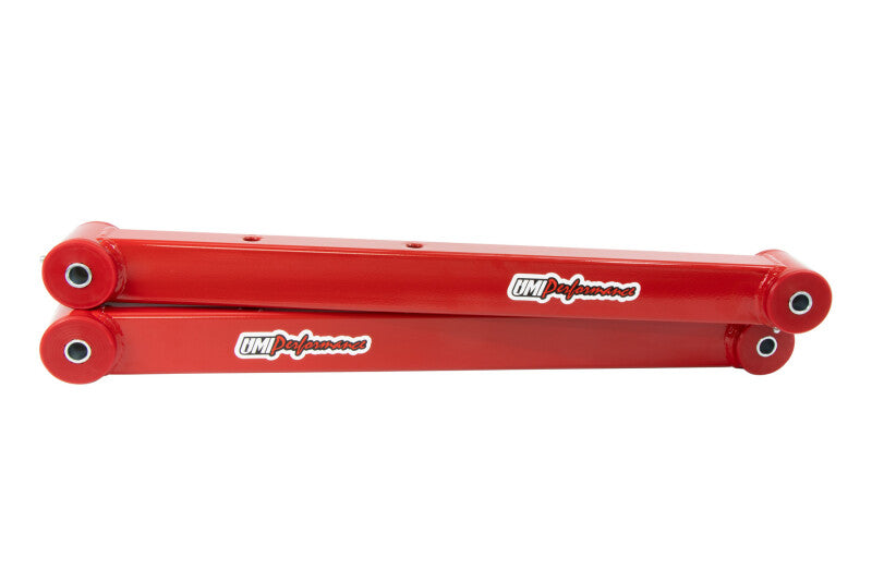 UMI Performance 3615-R Boxed Lower Control Arms Red for 1978-1996 GM B-Body