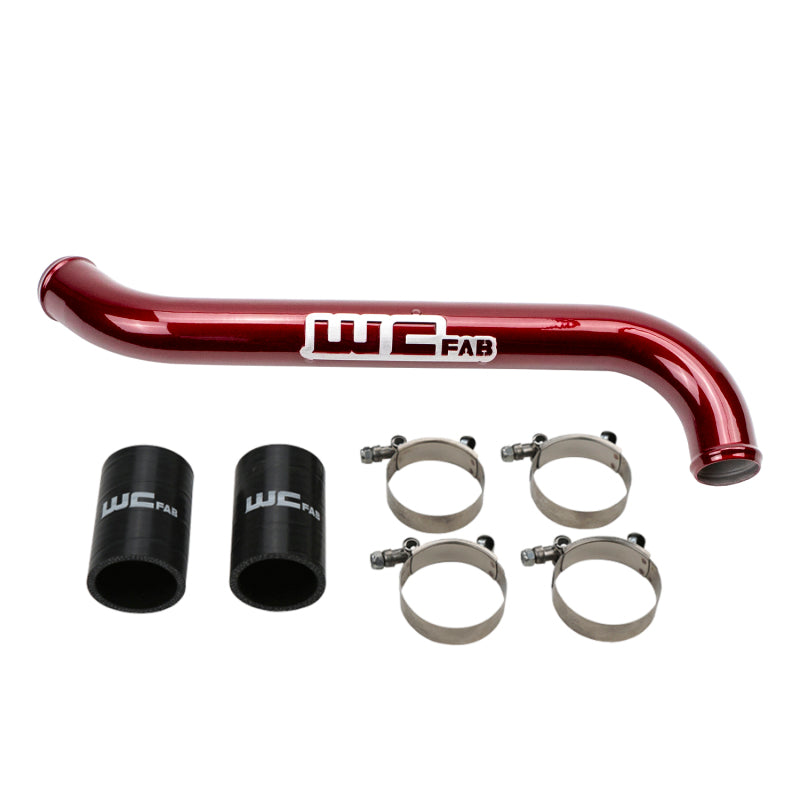 Wehrli Custom Fabrication WCF100696-RED Upper Coolant Pipe WCFab Red for 2011-2016 Chevrolet Silverado / GMC Sierra 2500 HD / 3500 HD 6.6L LML Duramax