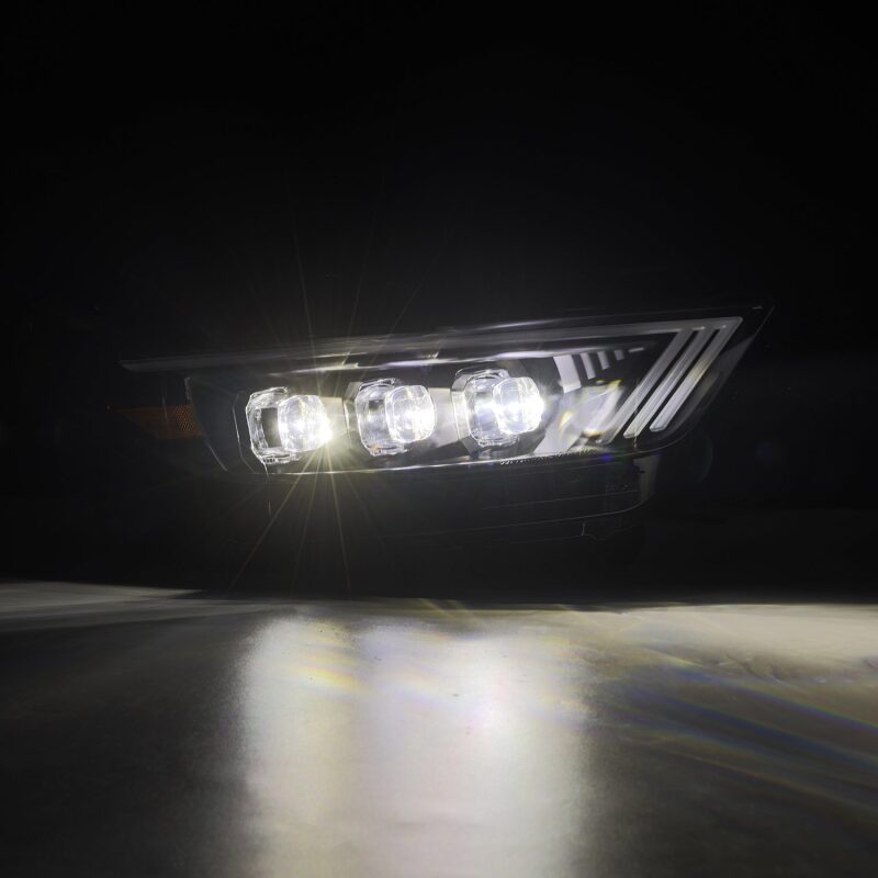 AlphaRex 880144 15-17 Ford Mustang NOVA Series LED Projector Headlights Black