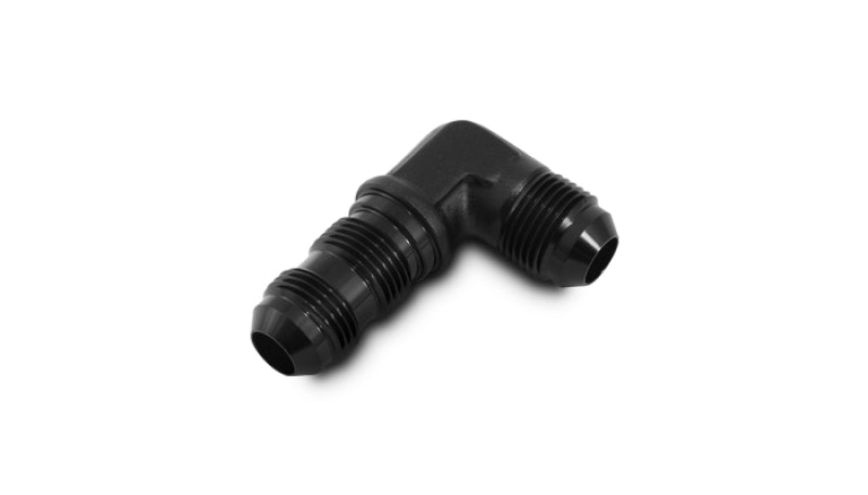 Vibrant -6AN Bulkhead Adapter 90 Degree Elbow Fitting - Anodized Black Only