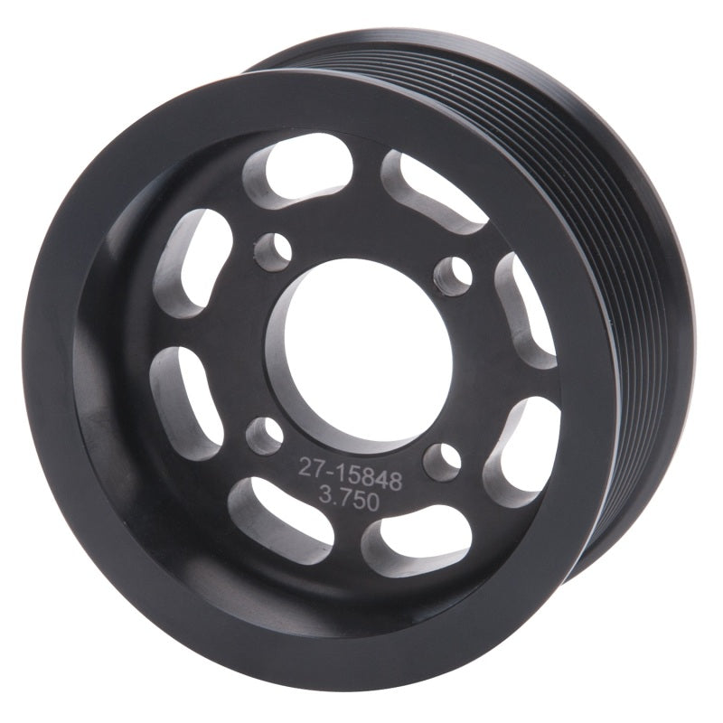 Edelbrock 15848 Pulley Supercharger Enforcer 10 Rib 3.75 in Black