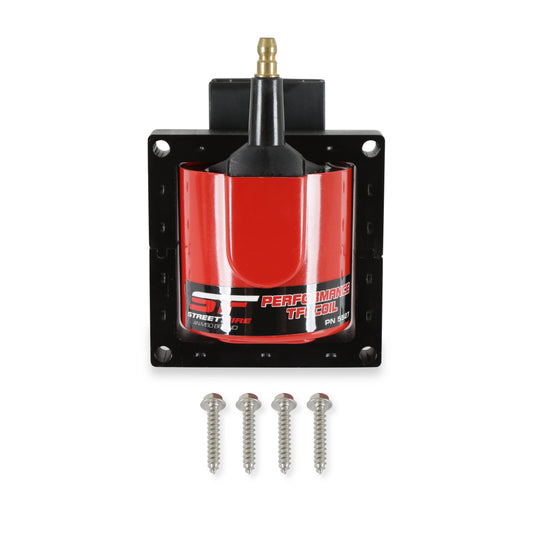 MSD 5527 Street Fire Ignition Coil, Red, 1983-1997 for Ford TFI style, Individual