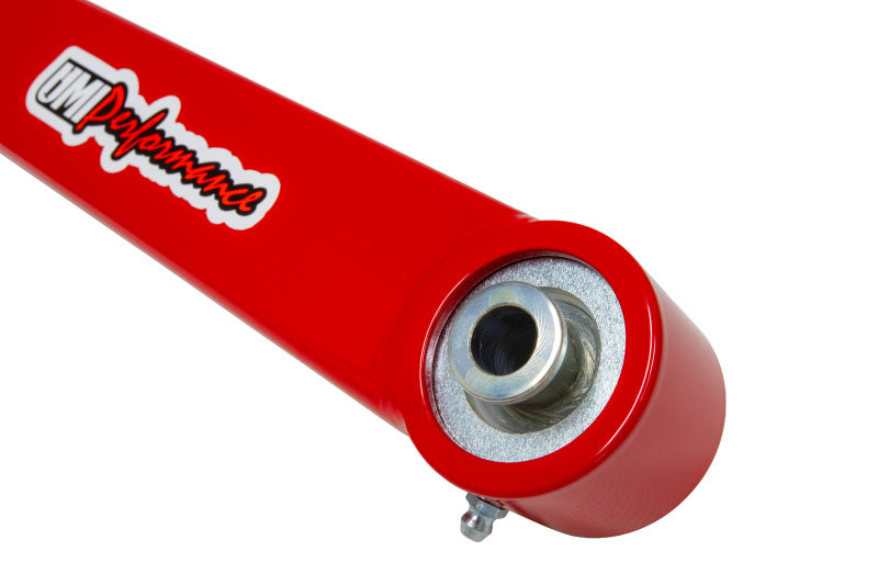 UMI Performance 4042-R Boxed Lower Control Arms with Dual Roto-Joints Red