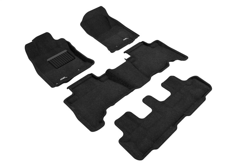 3D MAXpider Elegant Front, Rear & 3rd Row Floor Mats for 2013-2024 Toyota 4Runner