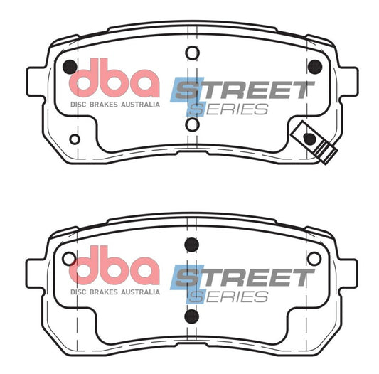 DBA 07-12 Hyundai Veracruz Rear Street Series Brake Pads