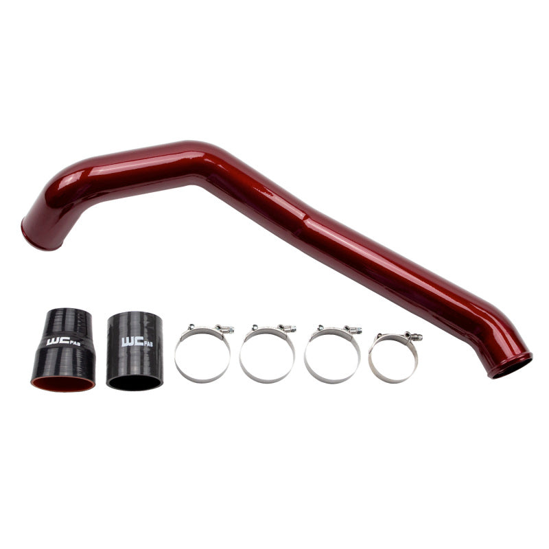 Wehrli Custom Fabrication WCF100352-GW Driver Side 3in Intercooler Pipe Gloss White for 2004.5-2010 Chevrolet Silverado / GMC Sierra 2500 HD / 3500 HD Duramax