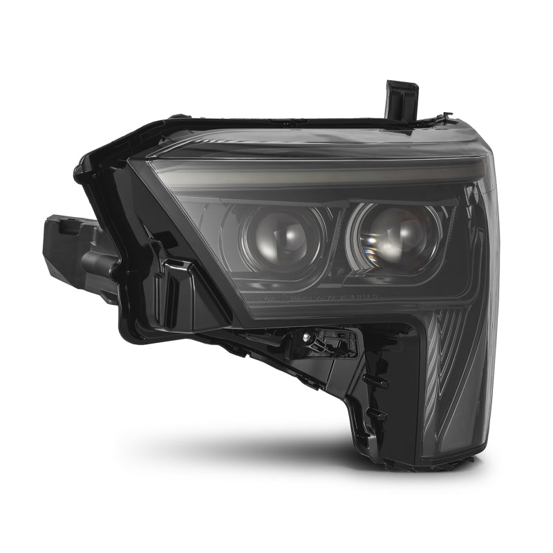 AlphaRex 880863 22-23 Toyota Tundra LUXX-Series Headlights Alpha-Black with White DRL - Req 810029 OR 810030