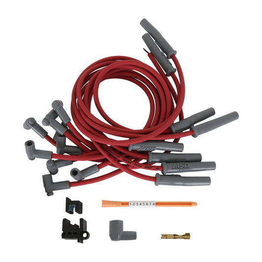MSD 31779 Super Conductor Spark Plug Wire Set, for Chevy 454 ’75-On HEI