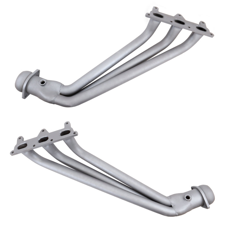 BBK Performance 4041 Long Tube Headers with Converters 1-5/8 Chrome for 2010-2011 Chevrolet Camaro V6