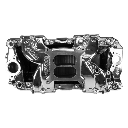 Edelbrock 7562-CP Chevrolet Big Block RPM Air-Gap 2-R Intake Manifold - Chrome Plasma Finish