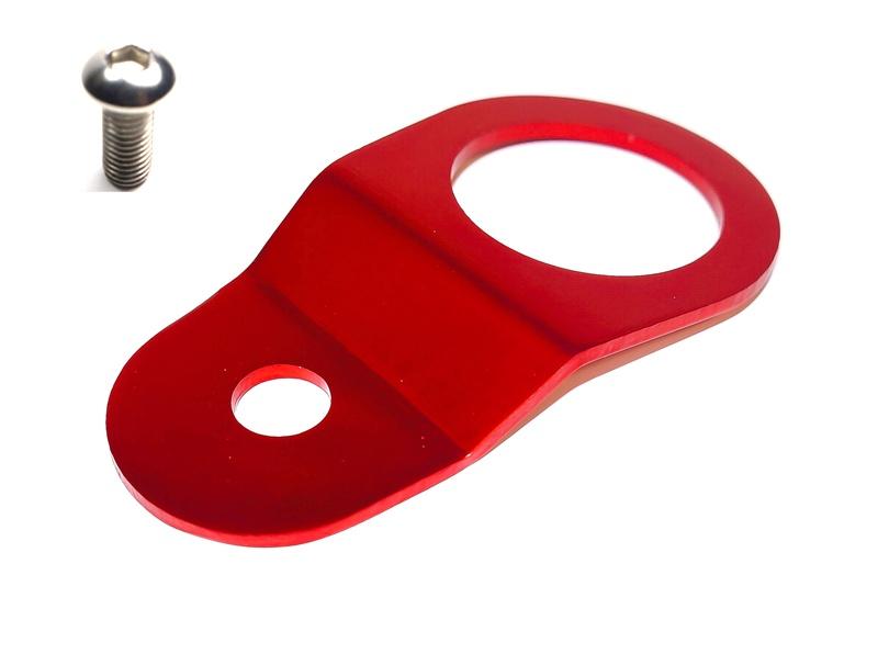 Torque Solution Black Radiator Stay Bracket: 02-07 Subaru Impreza (Inc WRX / STI)