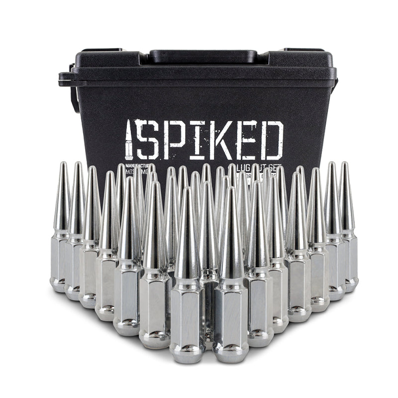 Mishimoto Mishimoto Steel Spiked Lug Nuts M14 x 1.5 32pc Set Chrome - #MMLG-SP1415-32CH