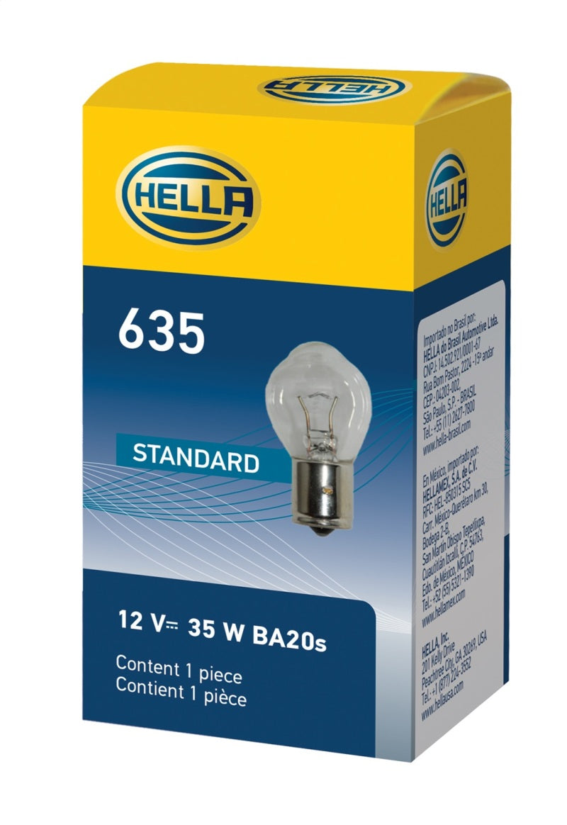 HELLA 635 12V 35W BA20s B11 F2 Bulb Pack of 10