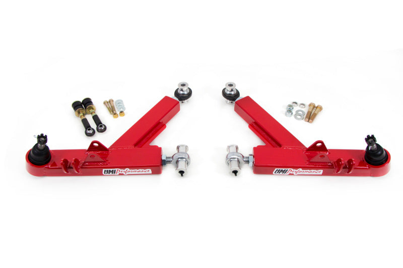 UMI Performance 2314-R Boxed Lower A-Arms Competition Rod Ends Red
