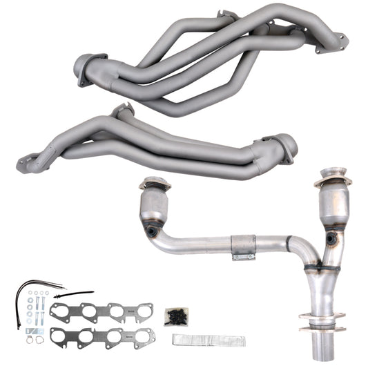 BBK Performance 19502 Long Tube Headers with Catted Y-Pipe for 2009-2024 Dodge Ram 1500 5.7L Hemi