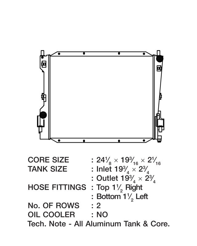 CSF 7037 Radiator for 05-14 Ford Mustang