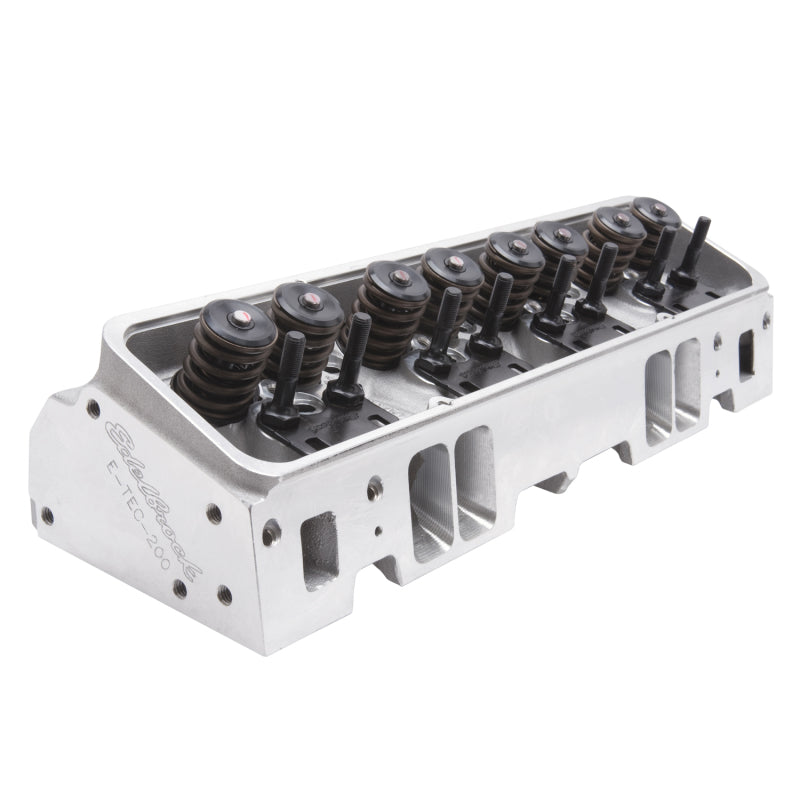 Edelbrock 60985 Cylinder Head Small Block Chevrolet Performer RPM E-Tec 200 for Hydraulic Roller Cam