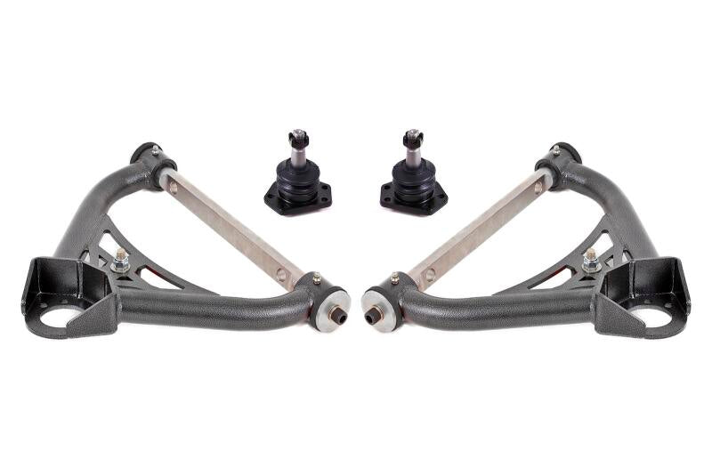 BMR 1970-1981 Chevrolet Camaro A-Arms Upper Non-Adjustable Delrin Std Ball Joint - Black Hammertone
