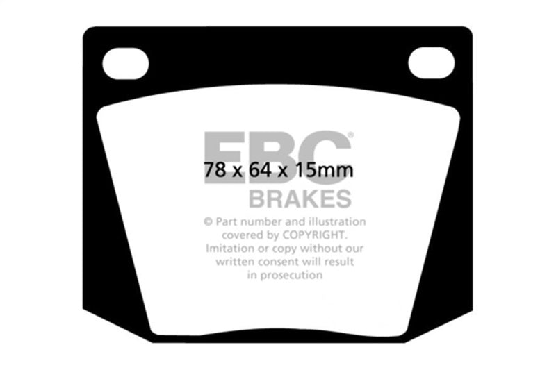 EBC 1963-1969 Ac Cobra 4.7 Greenstuff Front Brake Pads DP2169