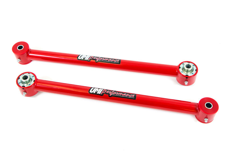 UMI Performance 1057-R Lower Control Arms Polyurethane/Roto-Joint Red