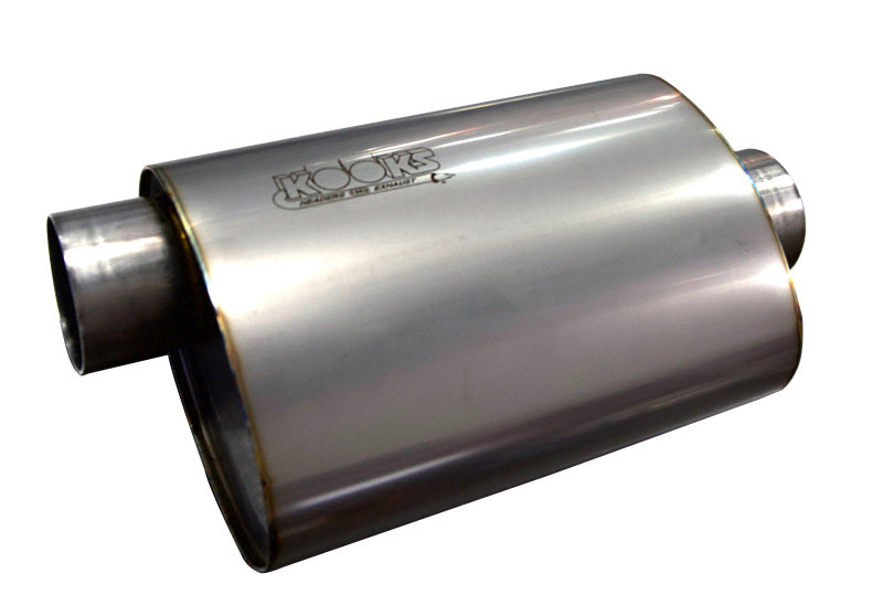 Kooks MUF-018 3in Oval Center/Offset Muffler 12in Long Body Stainless Steel