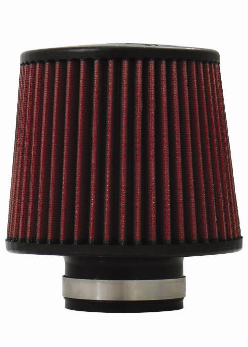 Injen High Performance Air Filter - 2.50 Black Filter 6 Base / 5 Tall / 5 Top - #X-1012-BR