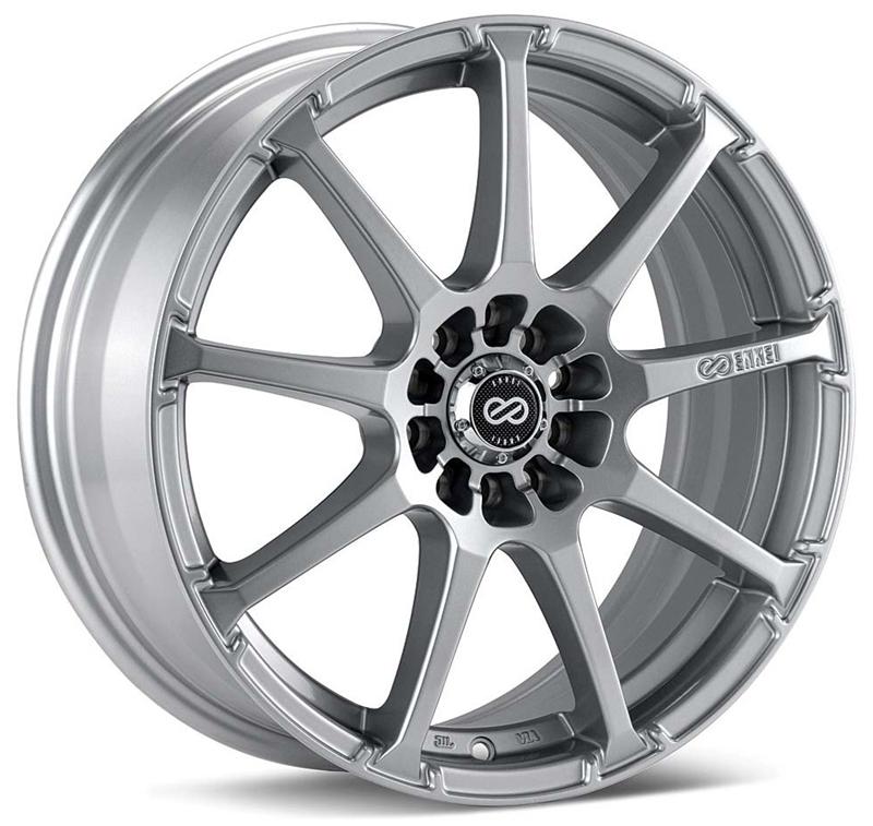 Enkei EDR9 17x8 5x100/114.3 45mm Offset 72.6 Bore Diameter Silver Wheel