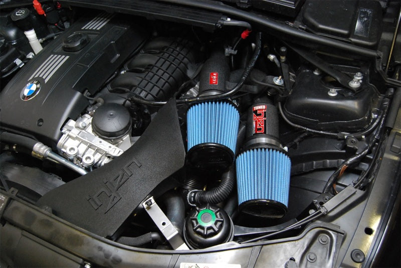 Injen 07-09 335i E92 / 08-09 135i E82 3.0L L6 Twin intake Wrinkle Black Short Ram Intake - #SP1125WB