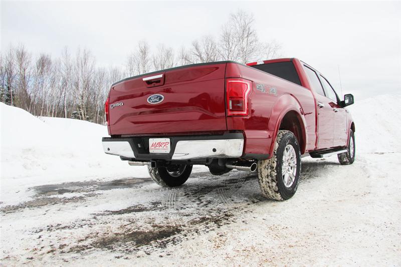 MBRP S5257409 Armor Plus Cat-Back Exhaust - 2.5-Inch Dual Side Exit | T409 Stainless